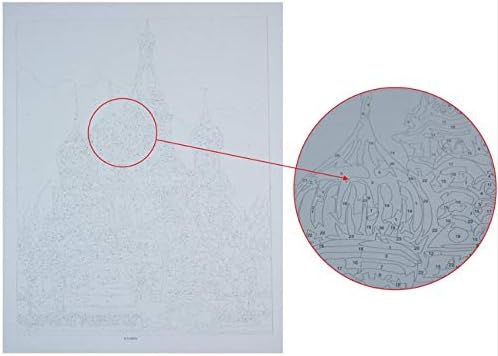 QGHZSCS Боята по номера Цифрова картина Тигър Комплект за рисуване с ръце Art A9 (40x50 см, Без рамка)