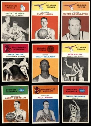 1961-62 Баскетболен комплект Fleer 6.5 - EX/MT+ - Баскетболни комплекти