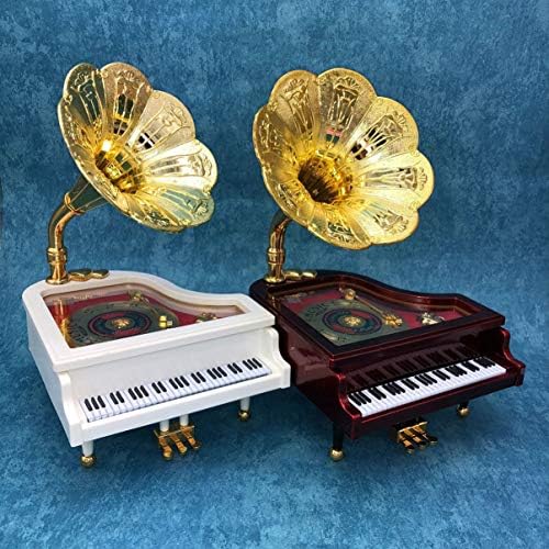 BESPORTBLE Vintage Играчки Механична Играчка е 1 бр. Музикална Ковчег Грамофон Пиано Завийте Пружина на Музикалното Ковчег