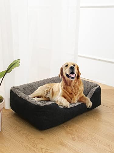 WOVMAN Успокояващ Одеало за домашни любимци Минималистичная легло за домашни любимци, за кучета (Цвят: черен размер: