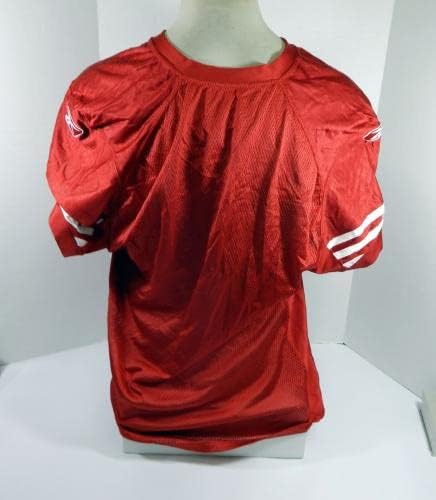 2010 San Francisco 49ers Е игра, Пусната В Червена Тениска L DP34674 - Използваните тениски За игри NFL Без подпис