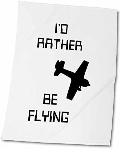 Триизмерно I d Rather Be Летящи Със силует на самолета - Кърпи (twl-238644-1)