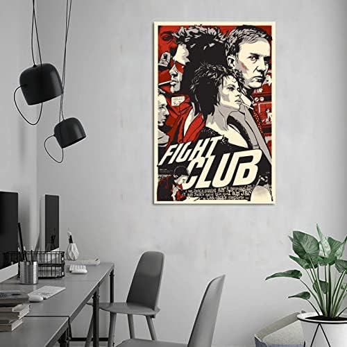 UZS Боен Клуб Класически Ретро Постер на Филма Декоративна Живопис на Платното за монтаж на стена Арт Плакати