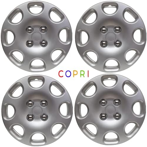 Комплект Copri от 4 Джанти Накладки 14-Инчов Сребрист цвят, Защелкивающихся на Главината, подходящ за Mitsubishi