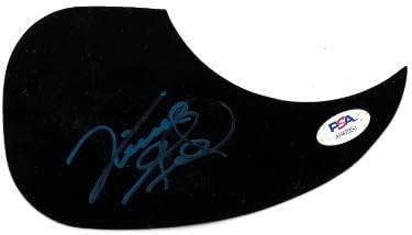 Винс Гил, подписано Черно на невротрансмитера за акустична китара imperfect- AH42350 (Легендата на кънтри