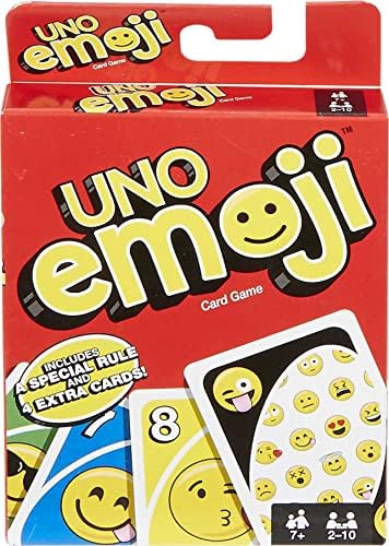 Mattel Games UNO Emojis Multicolor Основен набор за игри от 7 години и по-възрастни