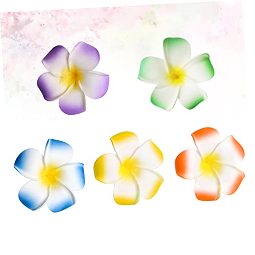 BESTOYARD 20pcs цветни момичета Шапки за Сватба Hibiscus Шнола За Коса Сватбен Реквизит на Хавайските Цветни Фиби Хула