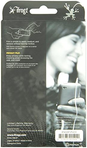 Защитно фолио iFrogz IP4GSP-PVCY за iPhone 4 и 4S - 1 опаковка -търговия на Дребно опаковка - Прозрачна