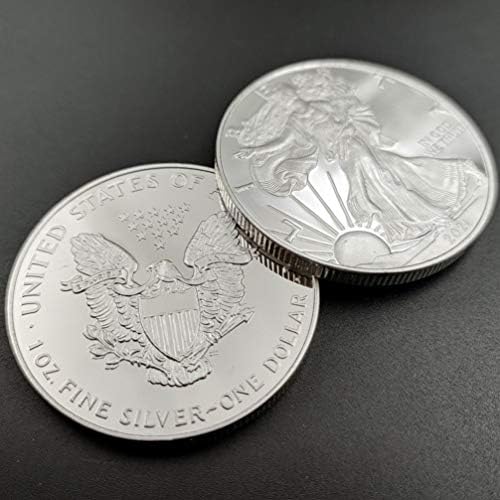BESPORTBLE 2 елемента 2021 Американска Монета от Сребро Орел Американска са подбрани Монета на САЩ Възпоменателна