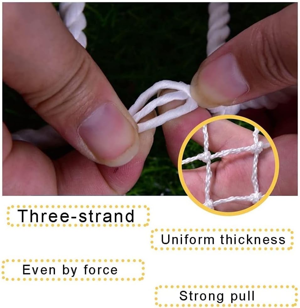 OUYOXI Бяла Веревочная детска стълба Защитна мрежа парапети Мрежа за огради 4 мм * 4 см се Използва за спорт на закрито