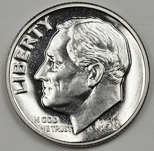 1957 1958 1959 Сребърни десятицентовики Рузвелт 3 Монети СЪС СКЪПОЦЕННИ камъни