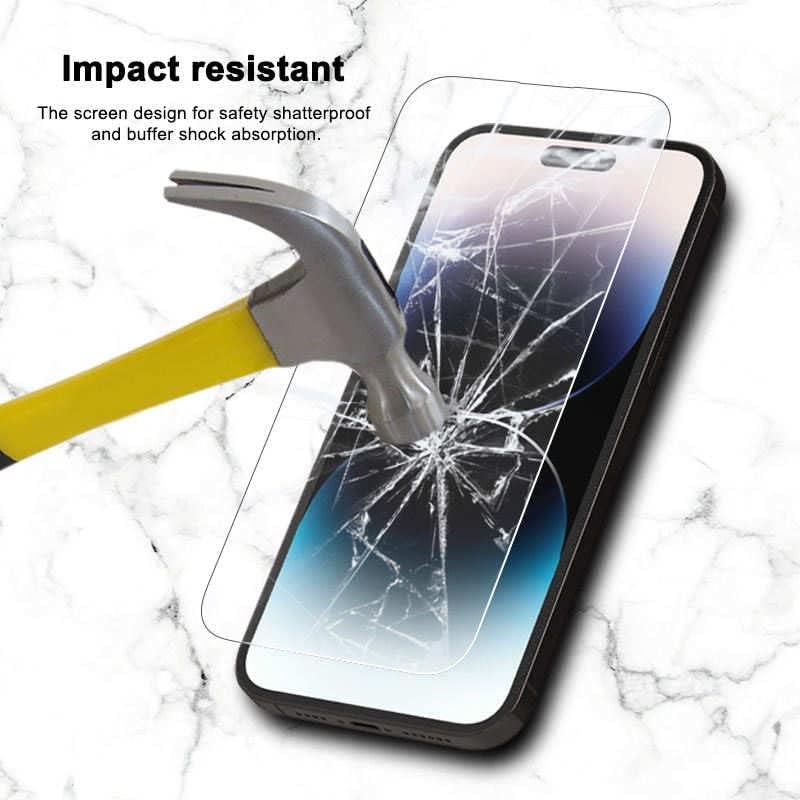 Закалено стъкло за мобилен телефон iPhone 14 Лесен за инсталиране, 3 опаковки със защитно фолио за екрана на телефон