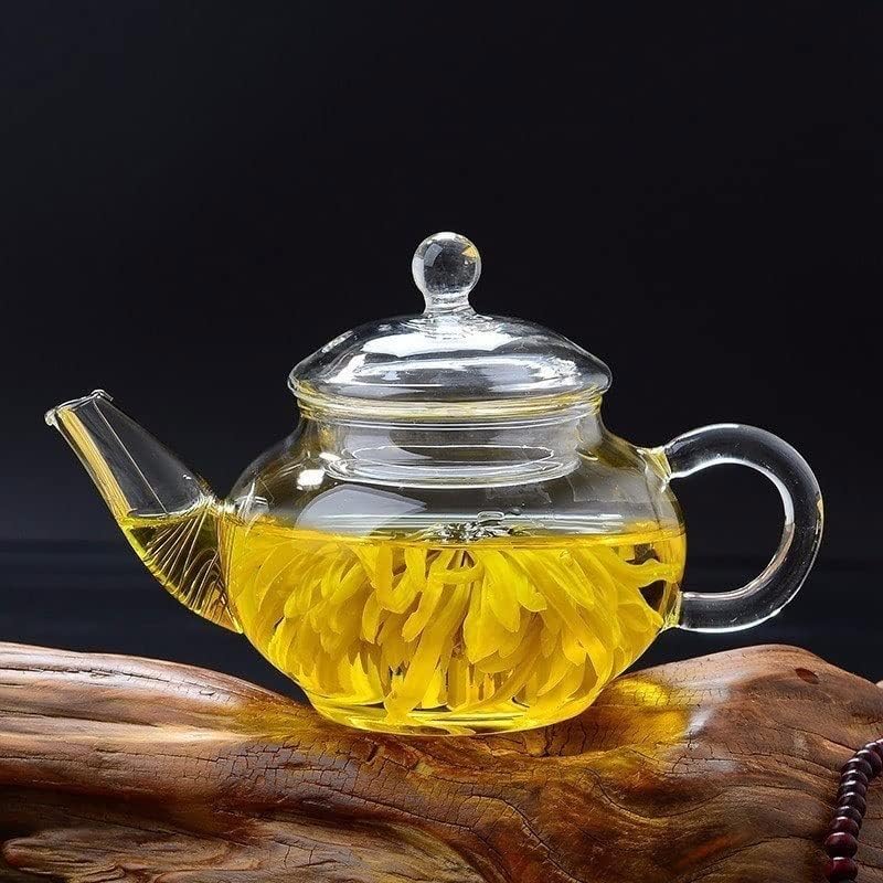 SDFGH Чайник за чай Директен Варене на Чай с Гърло и Чай Комплект Стъклен Чайник С Чучур Закачалка За Чайника с