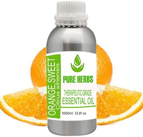 Етерично масло от Портокал, Сладък (Citrus Sinensis) Pure Herbs Чисто и Натурално Лечебно Етерично масло,