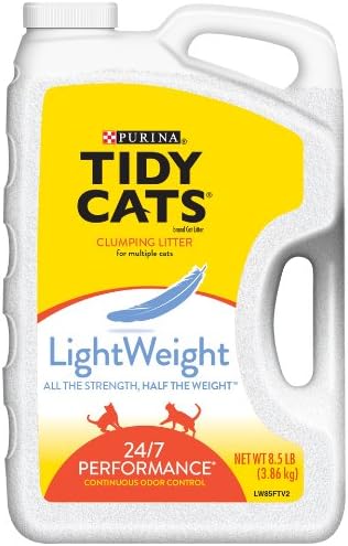 Пълнител за котки Tidy Cats, Комкующийся, производителност 24/7, лек, кана за 136 грама