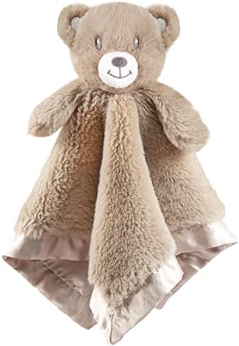 Защитно Одеяло BEILIMU Baby Bear + 3D Клетчатая Окото Детско Одеало за Момчета и Момичета, Кафяв и син цвят