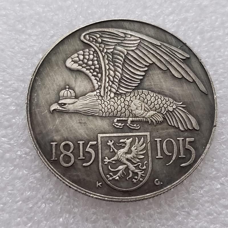 Старинни Занаяти 1815-1915 Немски Монета Сребърен Долар Външна търговия 926