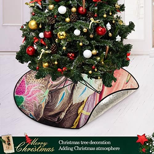 Подложка за Коледната Елха с индийски Слон xigua, Непромокаема Подложка за Подложки под едно Дърво, Впитывающий
