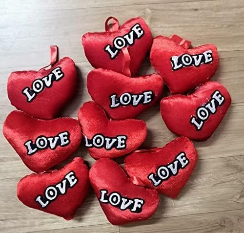 Мини-Леко Сладко Червено Сърце с Органични Билки, 10 Броя за Любимия, подаръци за Свети Валентин, Занаяти 13 см х 10 см