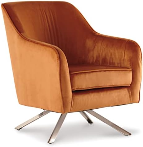 Корпоративна дизайн Ашли Хангар, еклектичен стол с акцент на 360 градуса, оранжево