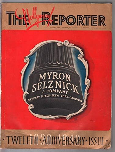 Hollywood Reporter 30.10.1942-12-та юбилейна издаване на Рой Роджърс-Рита Хейуърт-VG / FN
