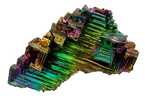 Дъгата Висмутовый Crystal Камък Средна Проба за Събиране на Декоративна Метална Обвивка Енергия Wicca Рейки лечение