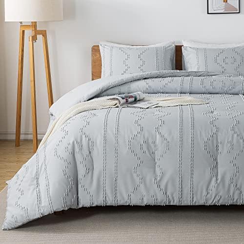 Комплект стеганого одеяла Andency светло сив цвят с дрямка (79x90 инча), 3 предмета (1 стеганое одеяло в