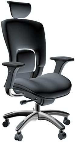 Офис стол GM Seating Ergolux от естествена кожа за мениджъри - Лумбална подкрепа Стол в модерен стил за вашия домашен офис