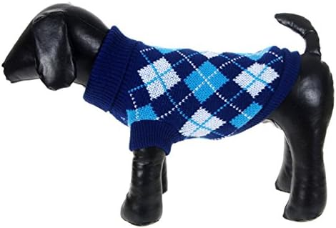 Bmart Пуловер за домашни Кучета, Топло Вязаный на една Кука на върха, Облекло за кучета Чихуахуа на Питбул (XL,