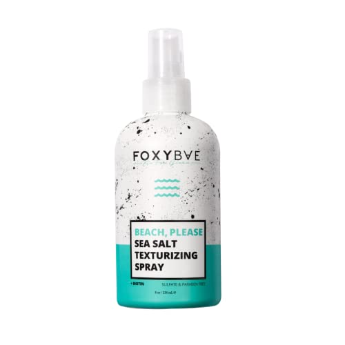 FoxyBae BEACH PLEASE - Спрей с морска сол за коса за мъже и жени - Текстурирующий спрей за коса - Текстурирующий и придающий