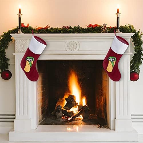 Панда Ортега Тако Сладки Коледни Чорапи Отглеждане на Коледна Елха Дядо коледа Декорации Висящи Украса за