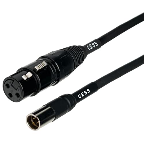 CESS-196-3f нисък шум 3-пинов кабел Mini XLR Male-XLR Female (3 Метра)