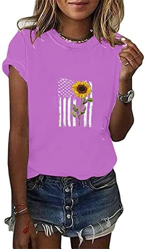 Тениска За Момичета, Лято-Есен, Къс Ръкав, през Цялата Силует, Деколте Лодка, Графична Ежедневна Блуза, Тениска за Жени,