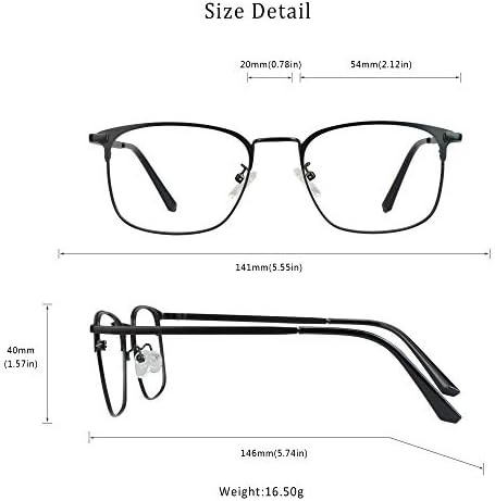 Очила в кръгла рамка от алуминиеви LifeArt, Блокер Синя Светлина Очила За четене + 5,00 Увеличение