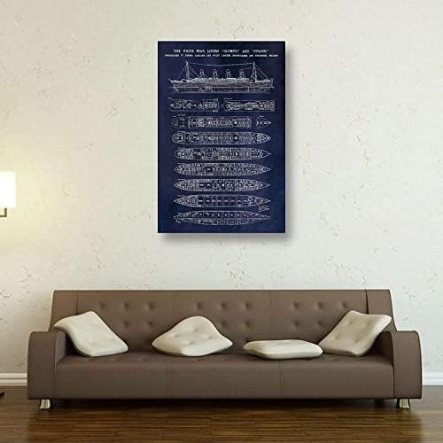 Плакат на Титаник Плакат План Титаник, живопис, Стенно изкуство, HD Интериор, Интериор за Дневната, Спалня