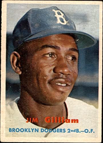 1957 Topps 115 Джим Гилиам Бруклин Доджърс (Бейзбол карта) VG Dodgers