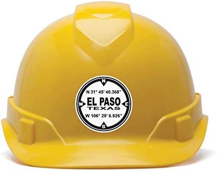 D. M. S. Coordinants Ел Пасо, Тексас - 4 опаковки от 2-инчов черно-бели стикери за шлемове - гордо Направено В САЩ От лепкав