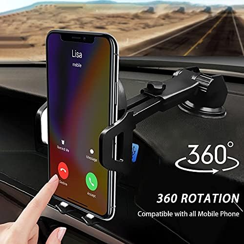 Кола за телефон с гравитационната вендузата на предното стъкло и без определяне на 360 ° в автомобилна стойка Без магнитна
