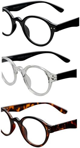 Очила за четене Success Eyewear, 3 Чифта Пролетта на Пантите, Професионални Ридеры за Мъже и Жени, Модни Очила за четене +