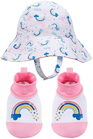 Комплект от детска шапка за плуване и пинеток PEAK 2 PEAK, за момичета и момчета, Регулируема лента велкро - на Възраст
