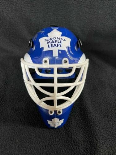 Ед Белфур подписа мини-Маска вратаря на Торонто Мейпъл Лийфс JSA COA - Каски и маски НХЛ с автограф