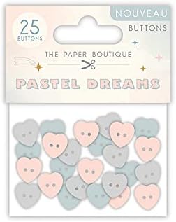 Хартия бутик Pastel Dreams-Копчета, 25 парчета, Цветни