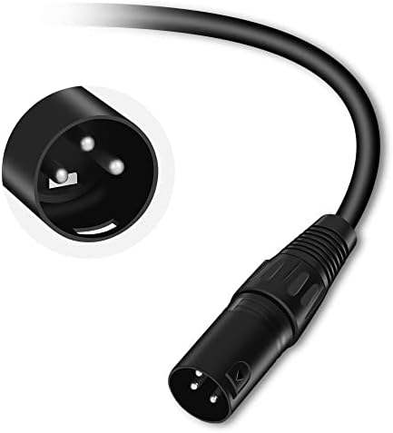 Кабел Sheiaier XLR, 3 МЕТРА Микрофонного кабел XLR Male-XLR Female за Аудиоинтерфейса USB