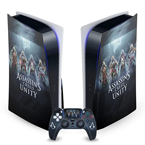 Дизайн на своята практика за главата Официално Лицензиран Assassin ' s Creed Group Unity Key Art Vinyl Стикер На Предната панел Детска Стикер на кожата е Съвместима с конзолата на Sony P
