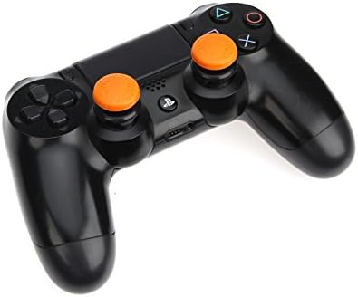 Ръкохватка за палеца контролер Basics PlayStation 4/5 - Комплект от 2 теми, оранжево