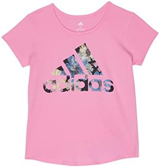 Тениска adidas за момичета с къс ръкав Scoop Tee (Големи деца)