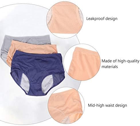 SOIMISS 2 бр. женски Гащи за Менструация, Менструални Панталони, Менструални Гащи за Женското бельо, комплект бикини