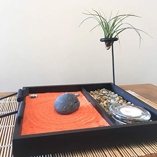 Мини дзен градина за писмено масата Luxory set Маса за медитация, дзен градина комплект с инструменти