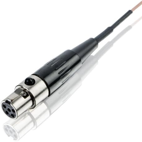 Countryman E6XOW7B2LS Еластични, Гъвкави Ненасочени слушалки E6X с 2 мм кабел за предаватели Lectrosonics (черен)