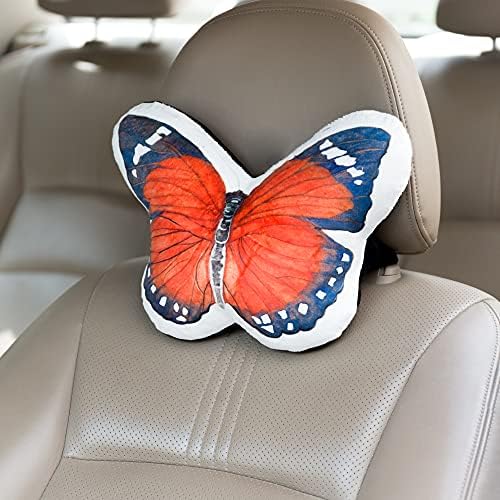 JWH 3D Възглавница с принтом Пеперуди Възглавница за Шията, за да Пътуват в Колата, облегалката за глава за